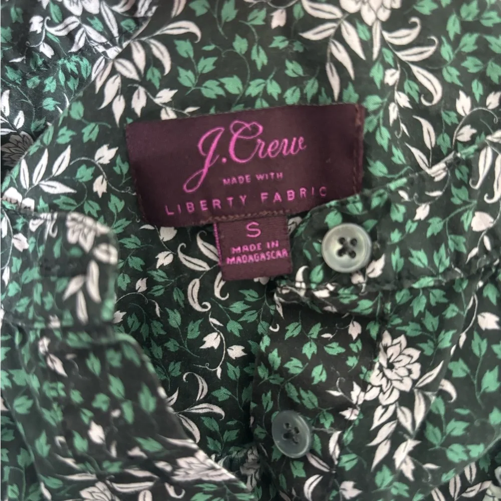 J.Crew Ruffle Sleeve Blouse Mixed Franklyn Floral print Liberty London - Picture 6 of 6
